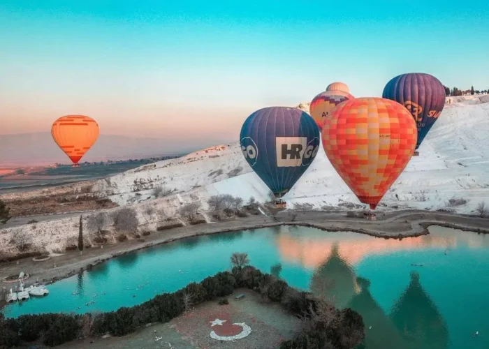 pamukkale hot air balloon photo